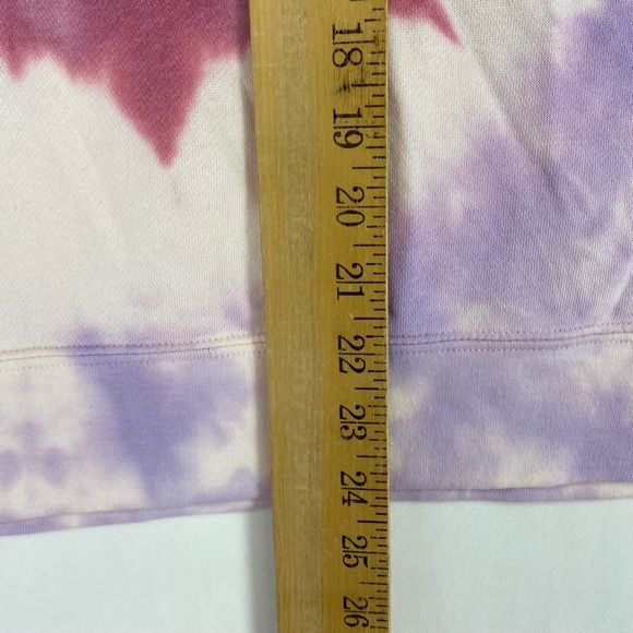 Style & Co Womens Size 0X Pullover Sweatshirt Rose Pink Lavender Tie-Dye Top LS - Picture 10 of 10